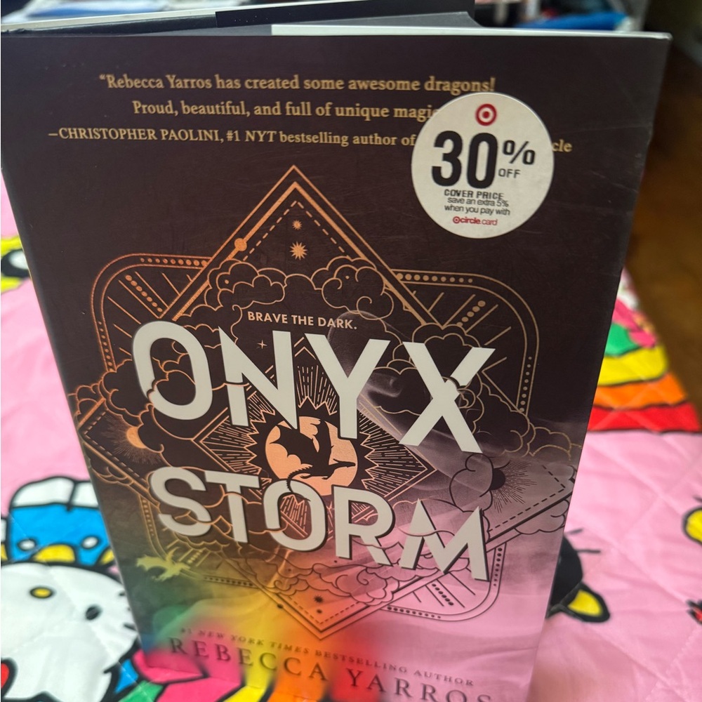 Onyx Storm (Deluxe Limited Edition) hardcover book. Brand New